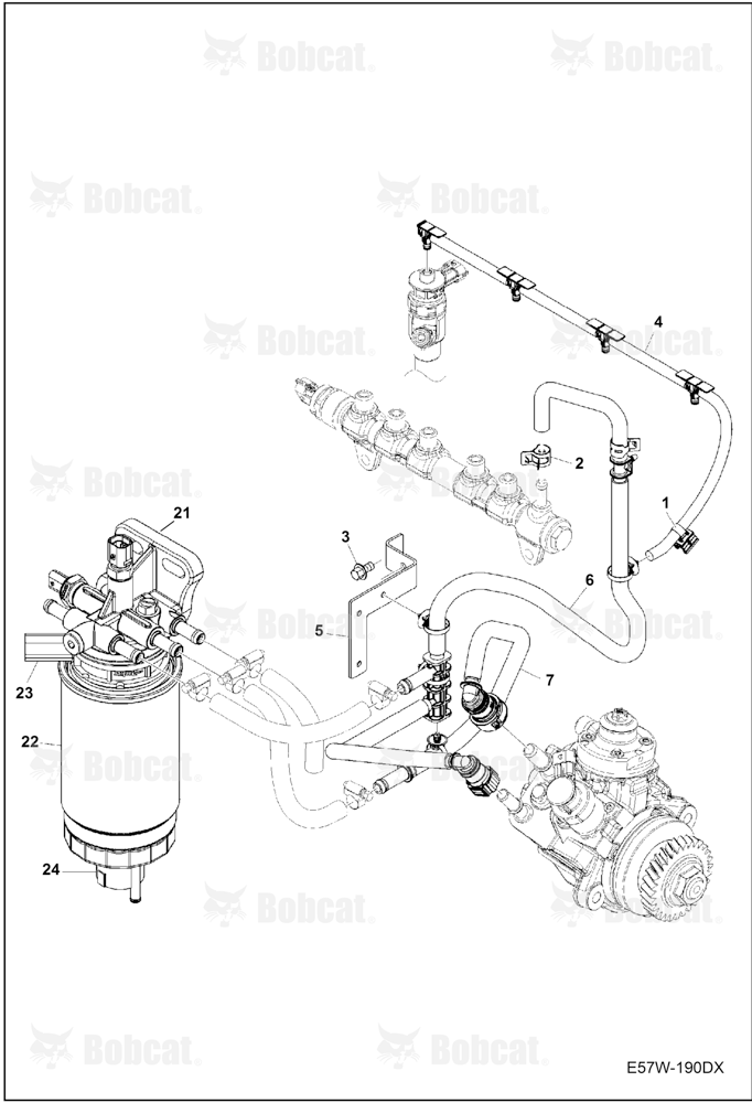 Fuel Line (Engine S/N 000001 - 211012)