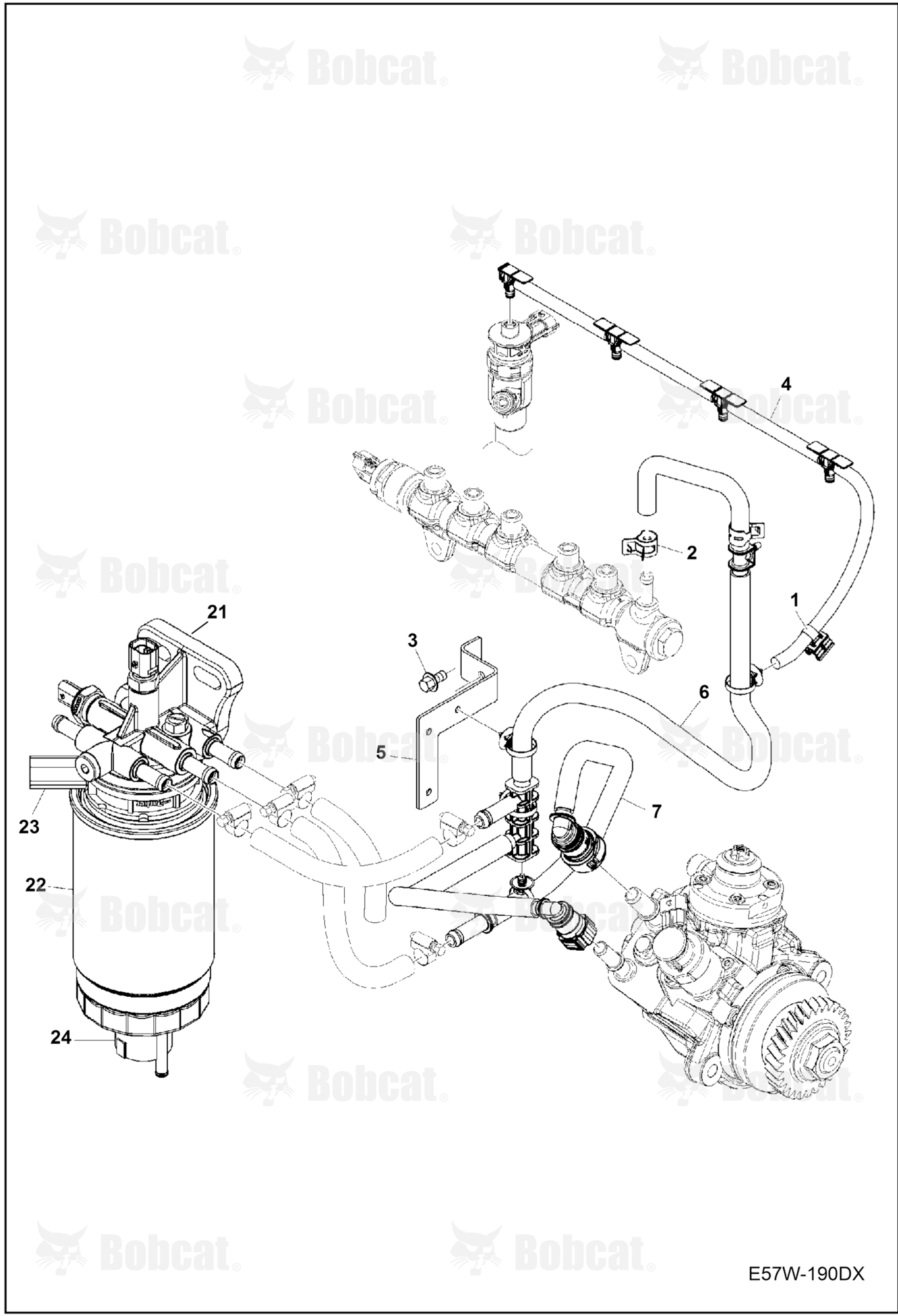 Fuel Line (Engine S/N 000001 - 211012)