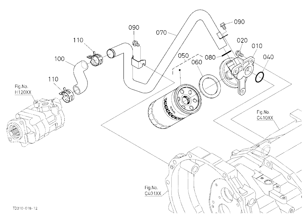 Hydraulic Oil Line (Inlet)