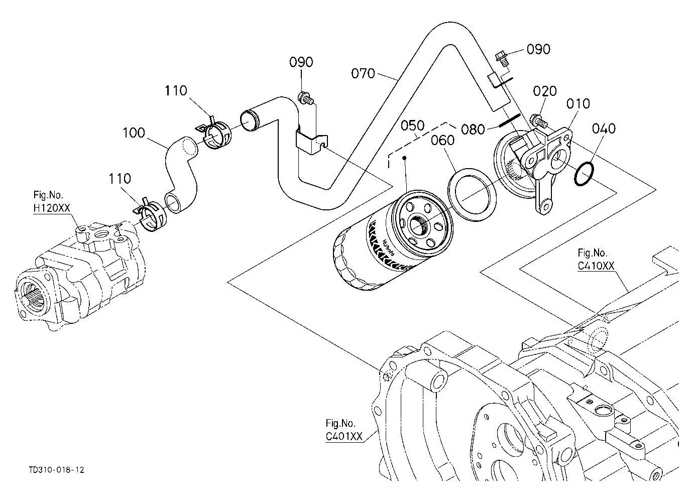 Hydraulic Oil Line (Inlet)