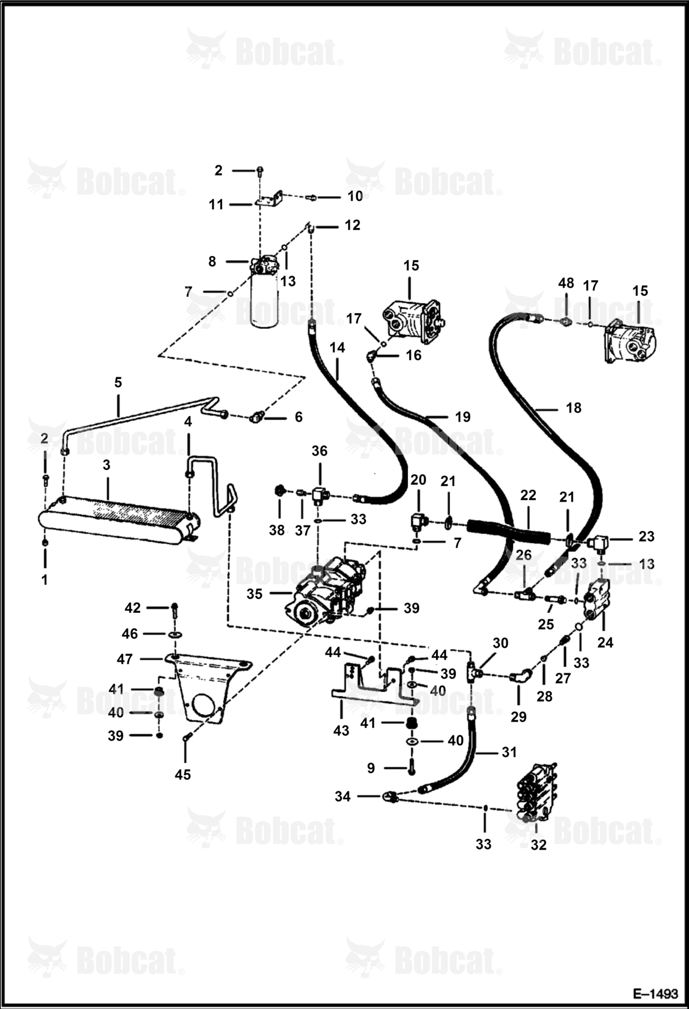 Hydrostatic Circuitry  510715001 & Above