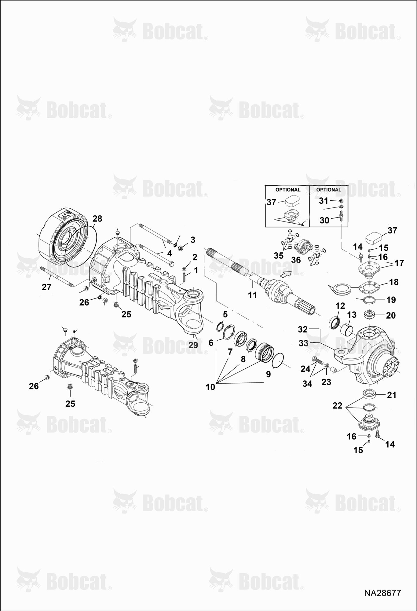 Front Axle (Hub Reduction)
