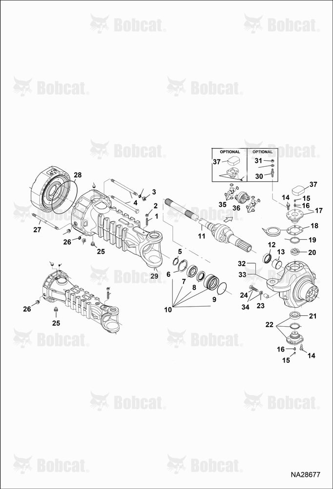 Front Axle (Hub Reduction)