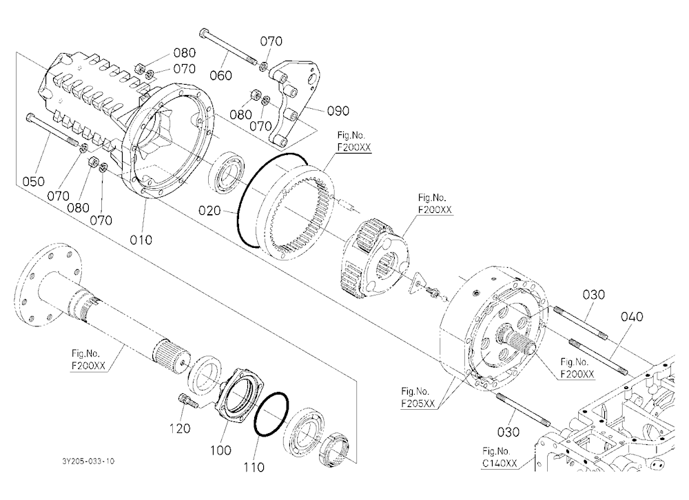 Rear Axle Case Rh