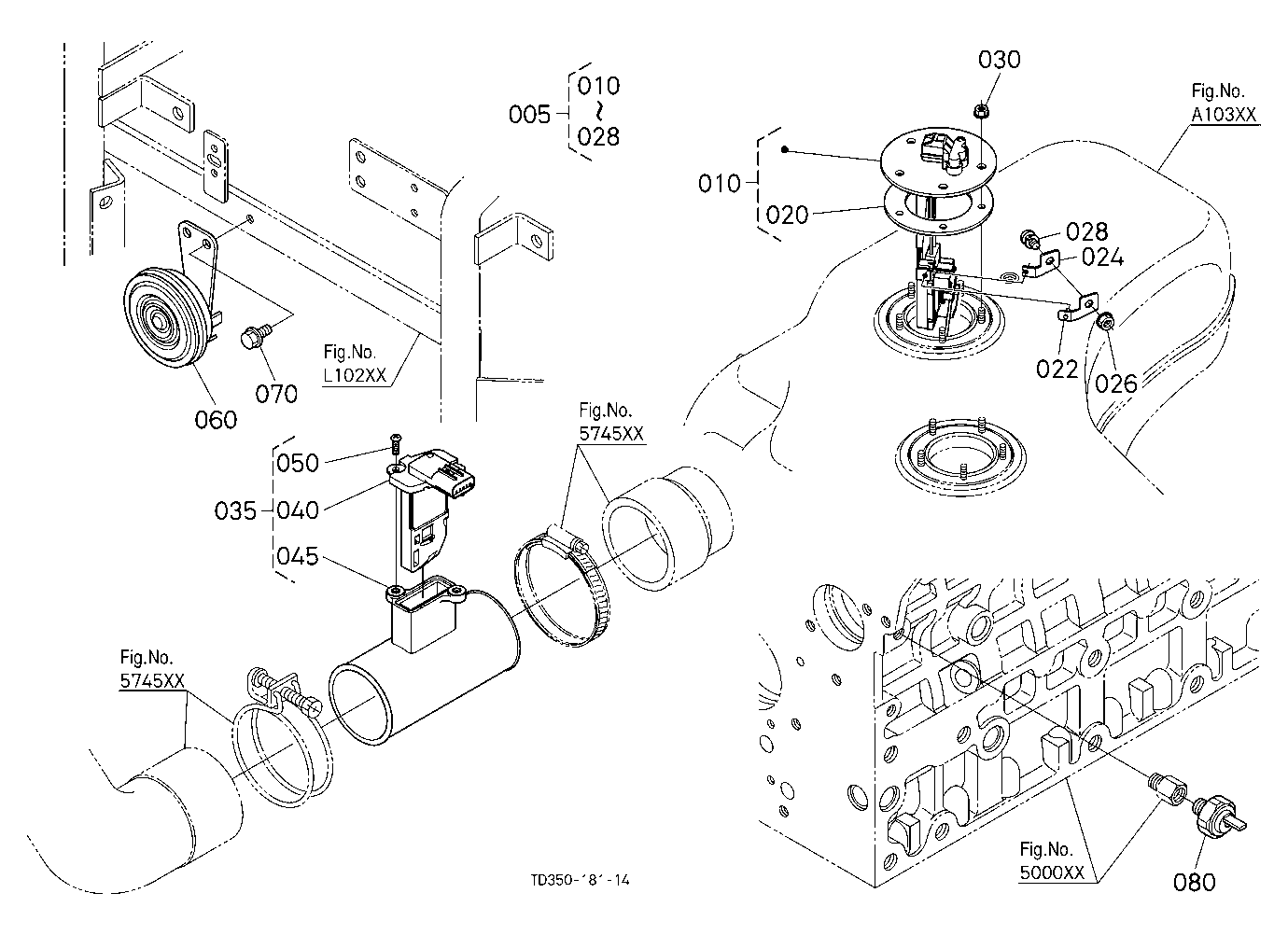 Switch/Sensor (Horn/Fuel/Inlet Pipe) [New]