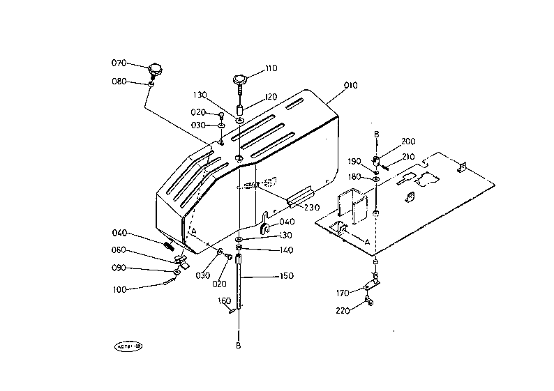 Hyd.Control Lever Guide With Cab