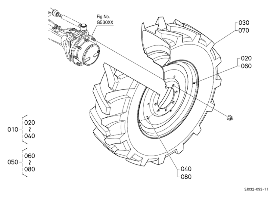 Front Wheel (380/85R30) [Mitas]
