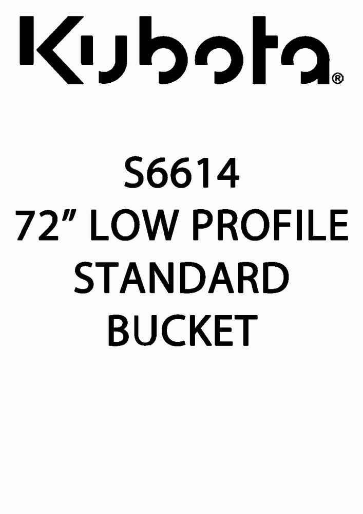 S6614 72" BUCKET