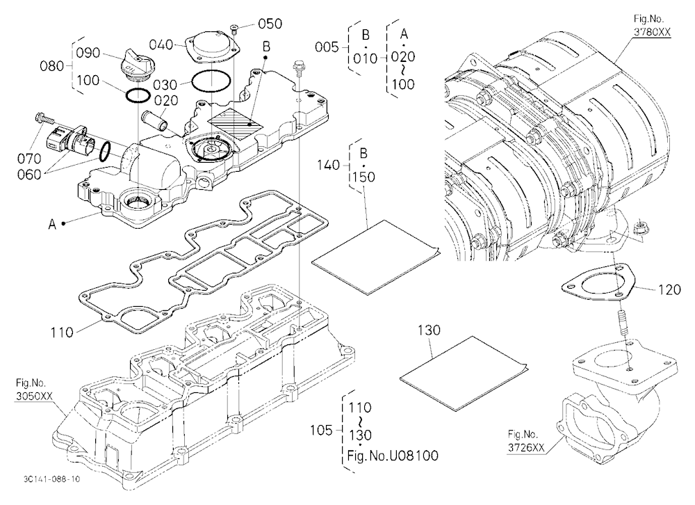 Insulation Kit 1 (Head Cover) [A] [Option]