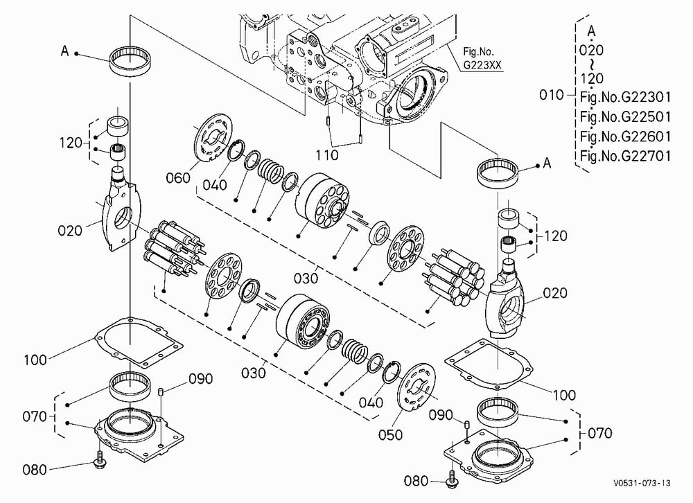 HST PUMP (CYLINDER BLOCK) [COMPONENT PARTS]