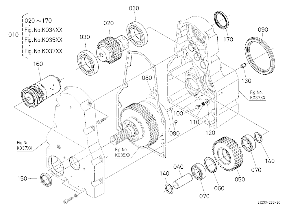 Pto Gear Case 1 (Gear) [Component Parts] [With Fro