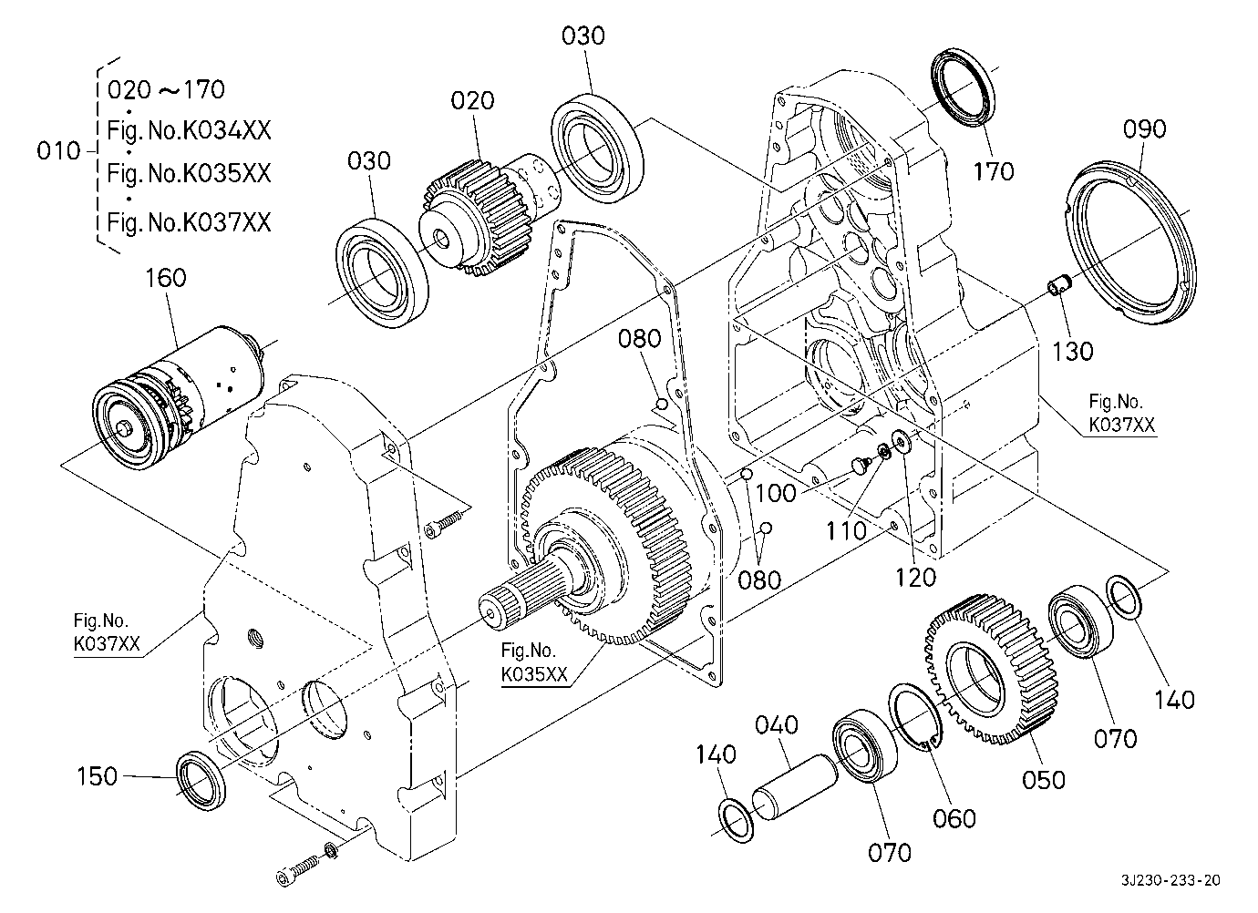 Pto Gear Case 1 (Gear) [Component Parts] [With Fro