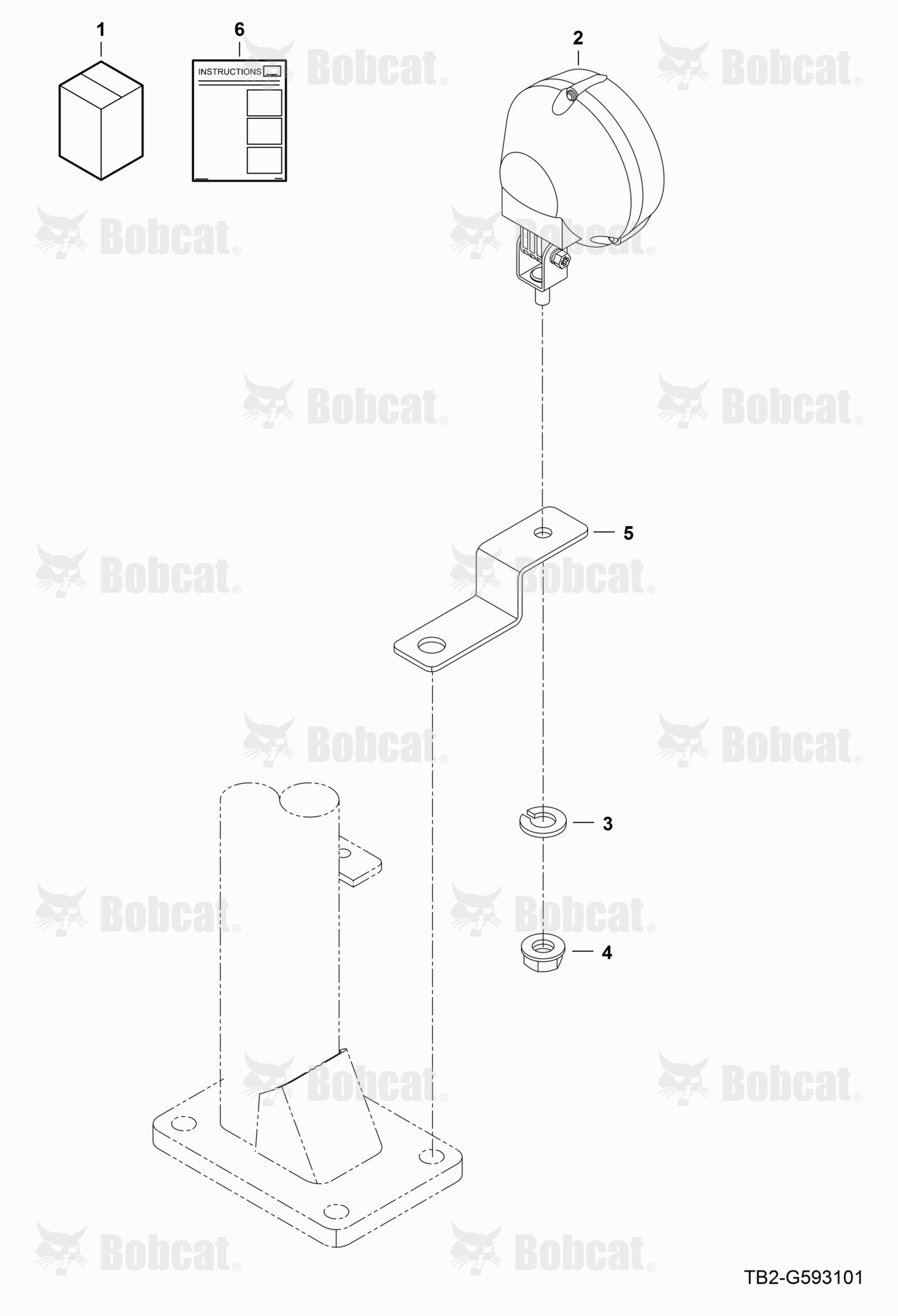 Rear Work Lamp Kit