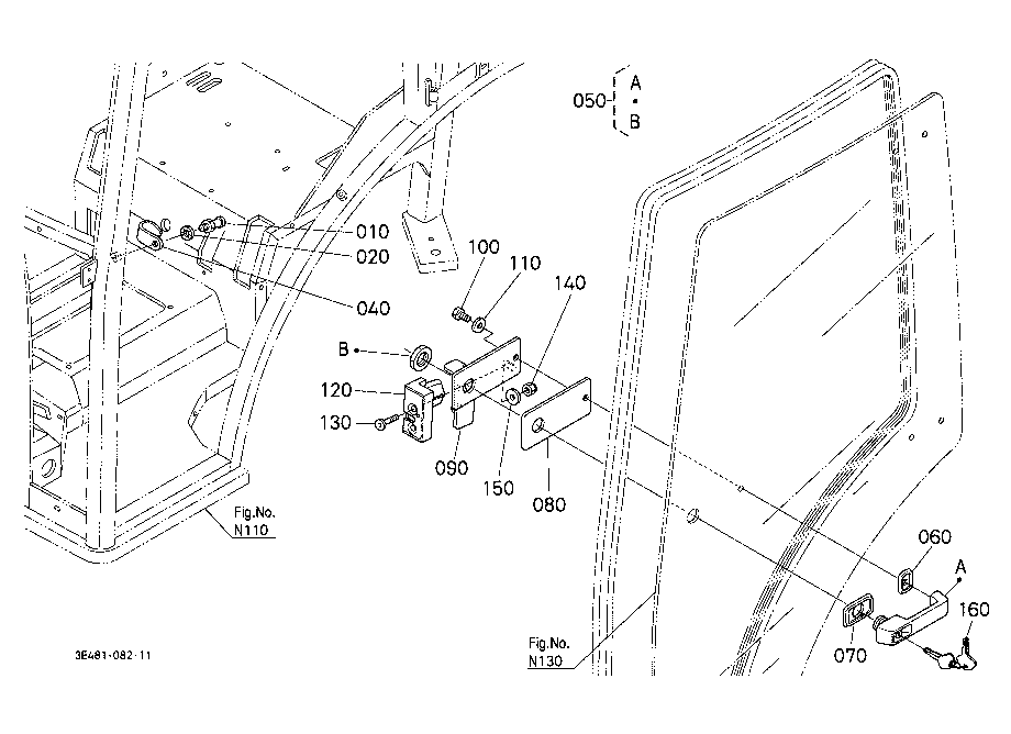 Door Lock Lh [Cab Type]