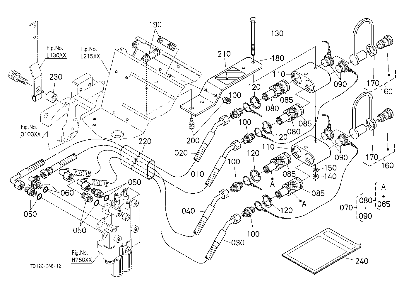 Rear Hydraulic Outlet Kit (W/G No.L8349) [Option]