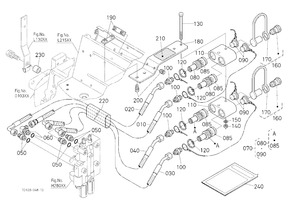 Rear Hydraulic Outlet Kit (W/G No.L8349) [Option]