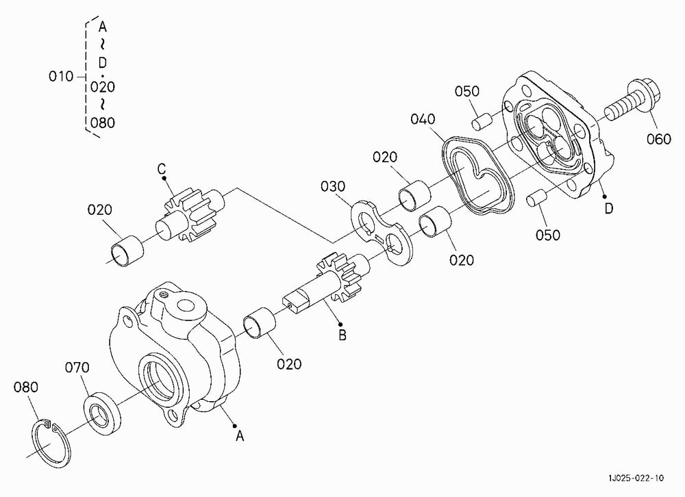 HYDRAULIC PUMP [COMPONENT PARTS]