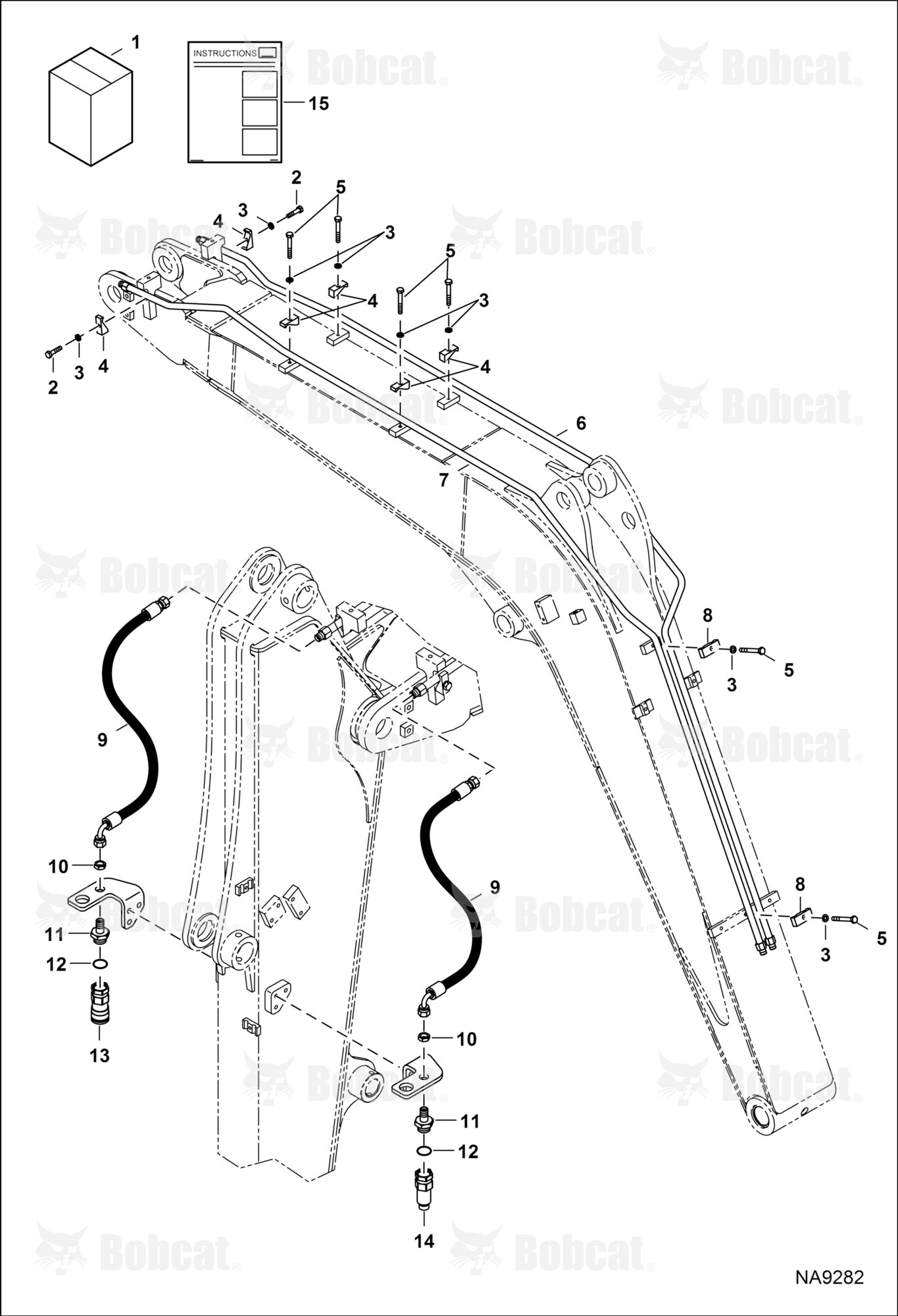 Hydraulic Auxiliary Kit (Second)(Long Arm Plumbing)