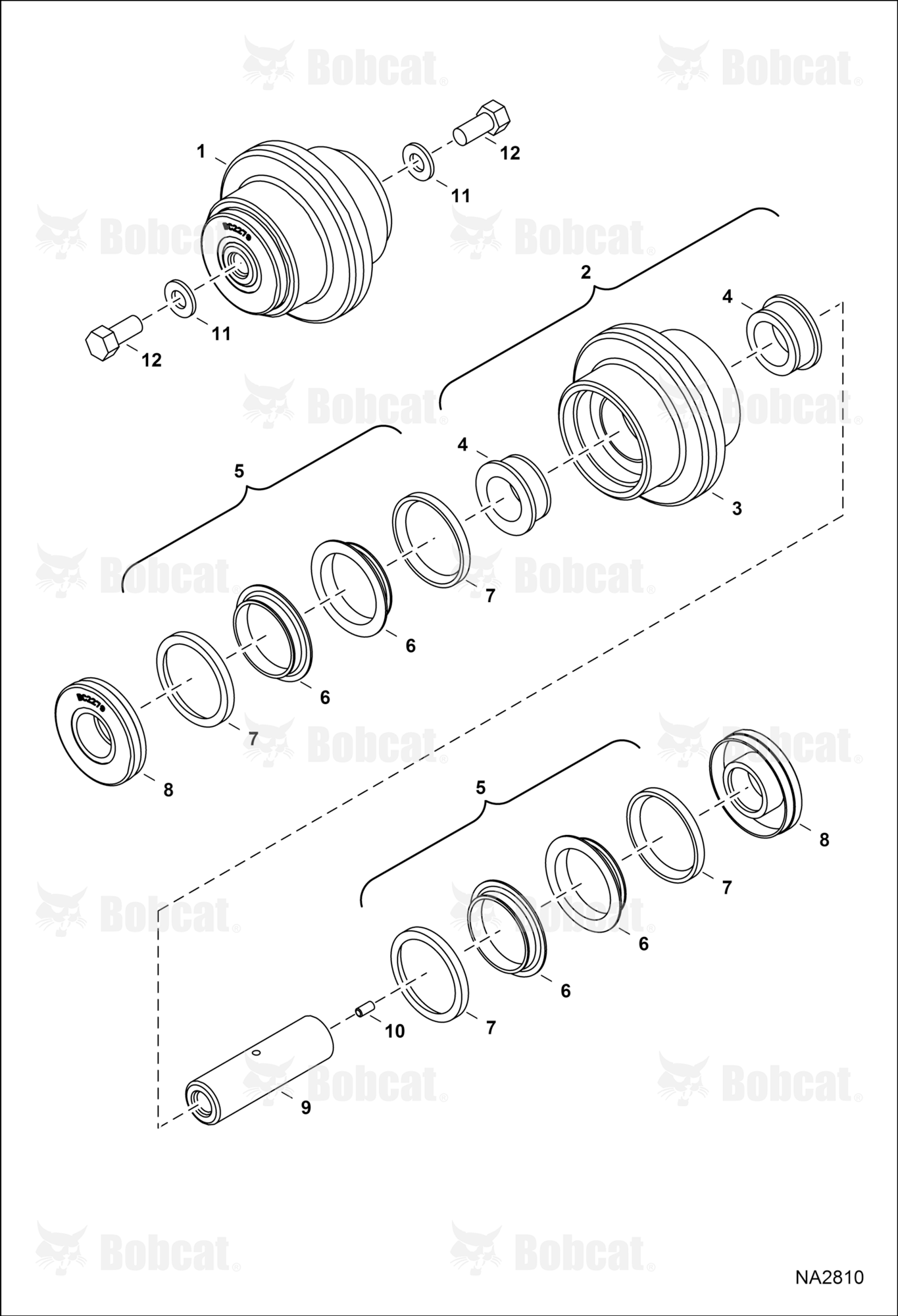 Track Roller (Bottom) (Bolt mounted)