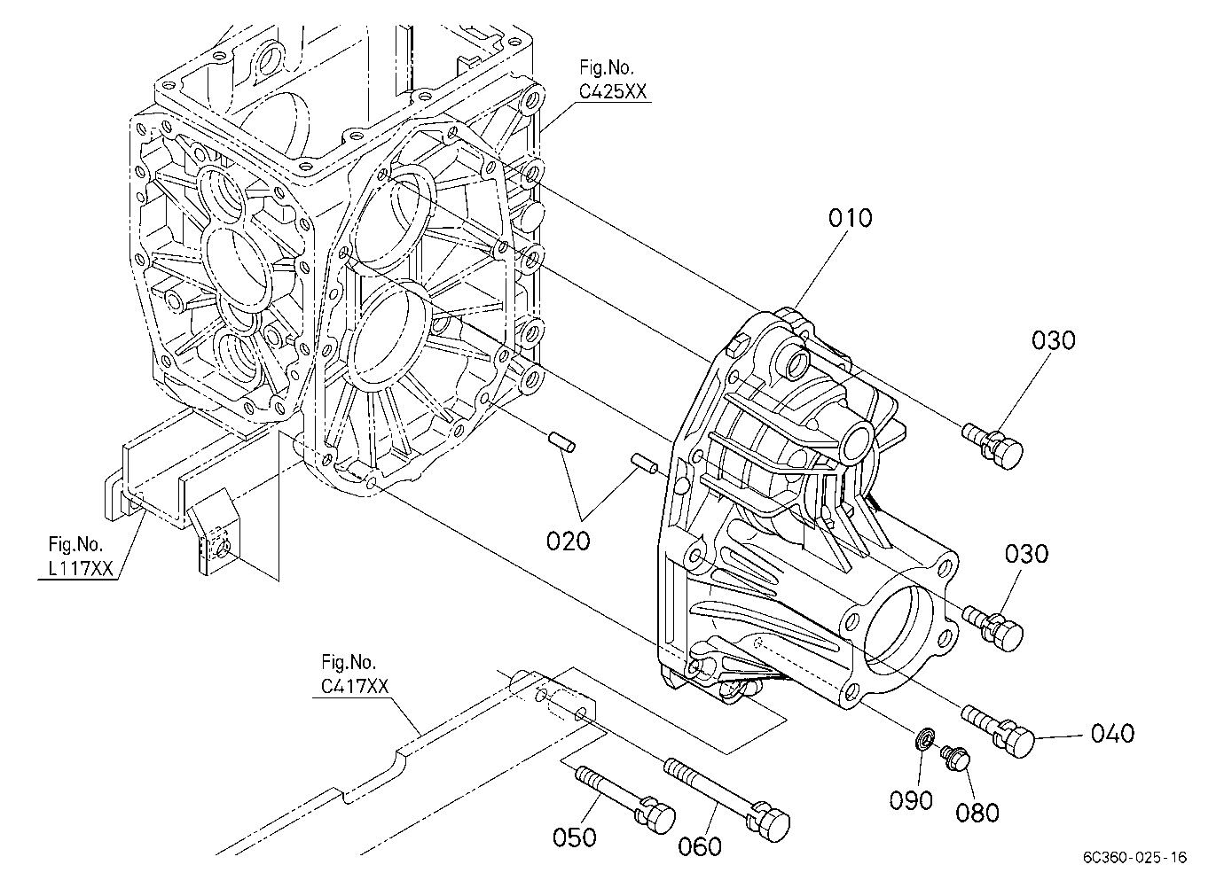 Rear Axle Case Lh