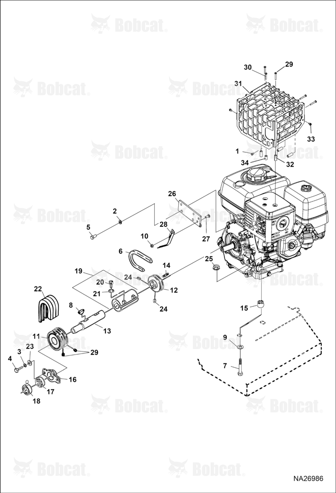 Engine and Drive Assembly