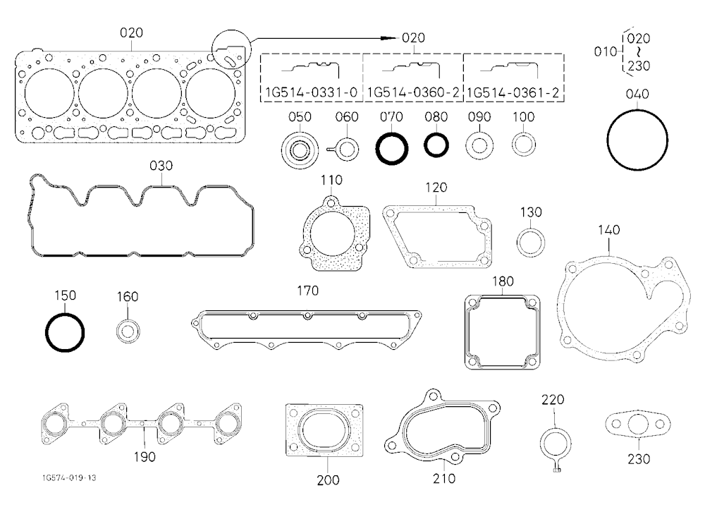 Upper Gasket Kit