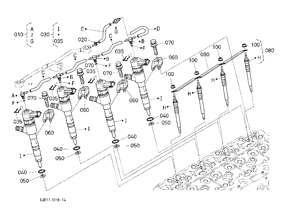 Injector And Glow Plug