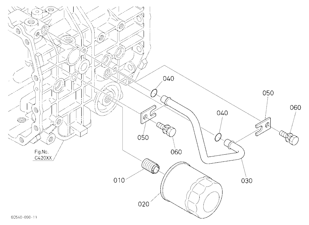 Hydraulic Oil Line (Hst)
