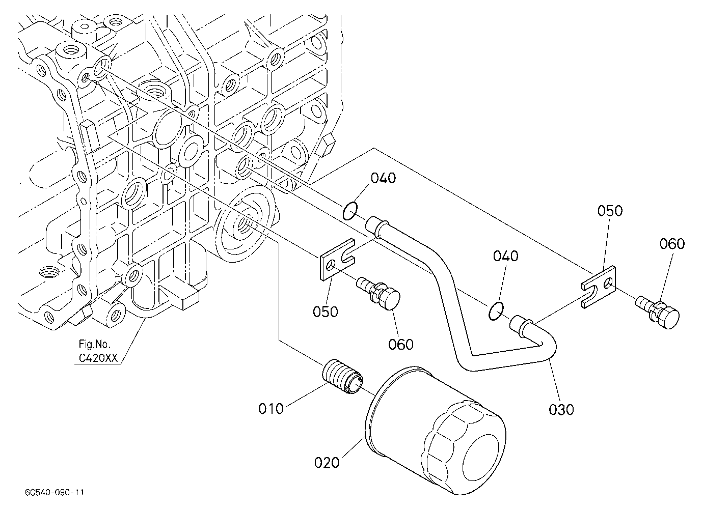 Hydraulic Oil Line (Hst)