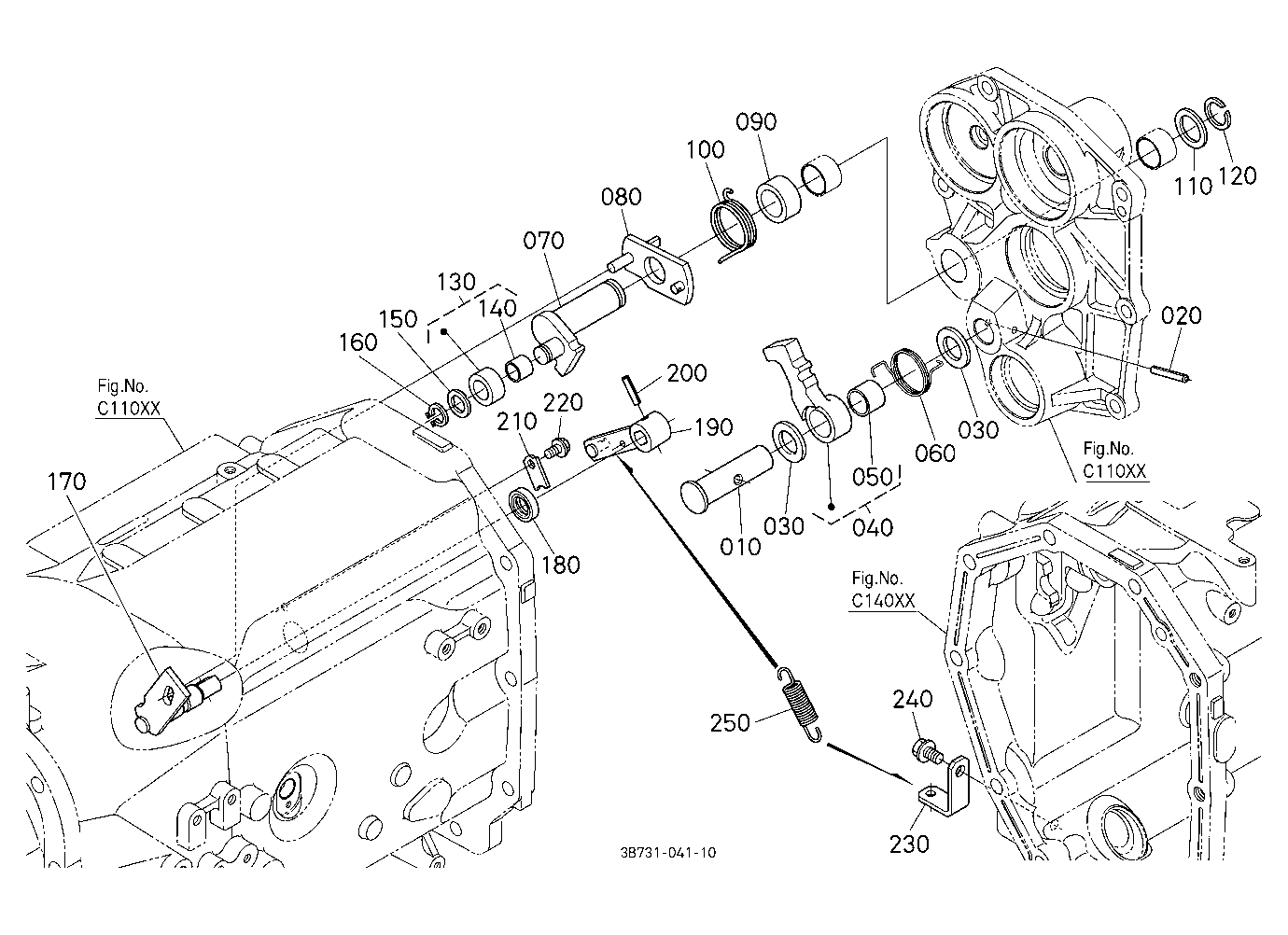 Parking Brake Camshaft