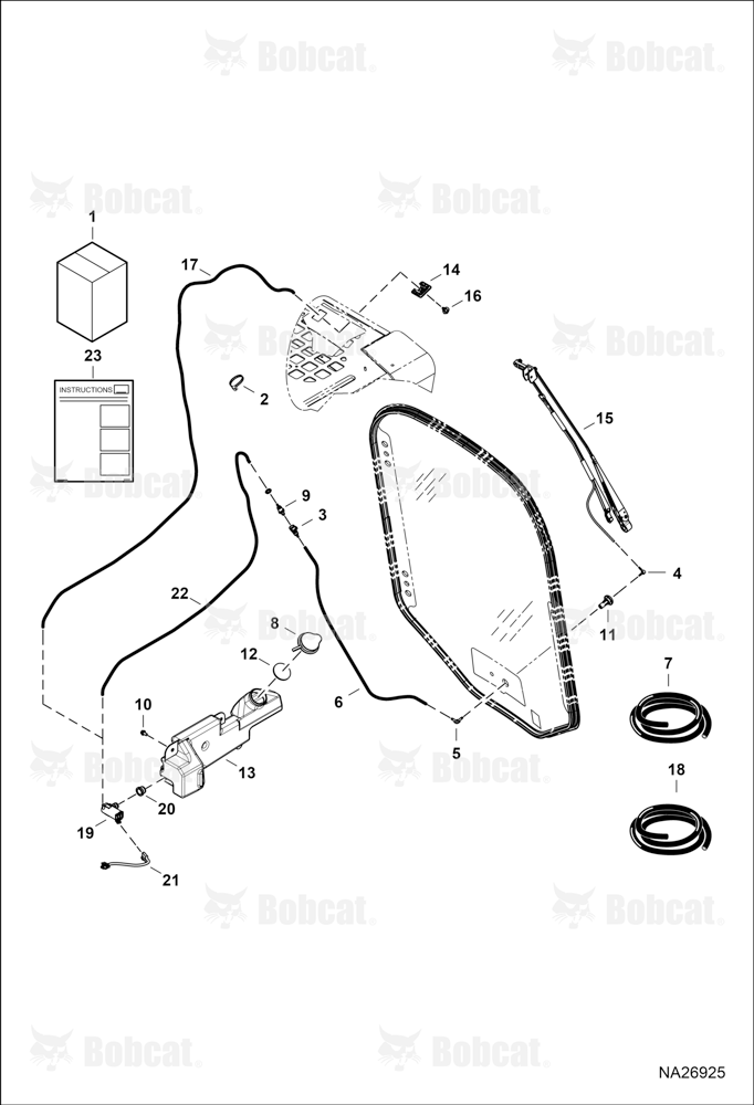 CAB Door Washer Kit