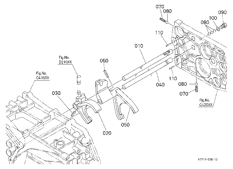 Range Gear Shift Fork