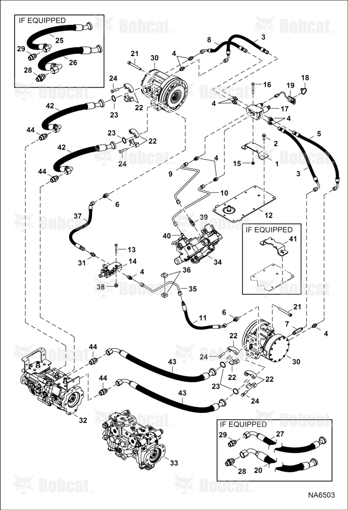 Hydrostatic Circuitry (2-Speed Motor) ASRV12100 & Above