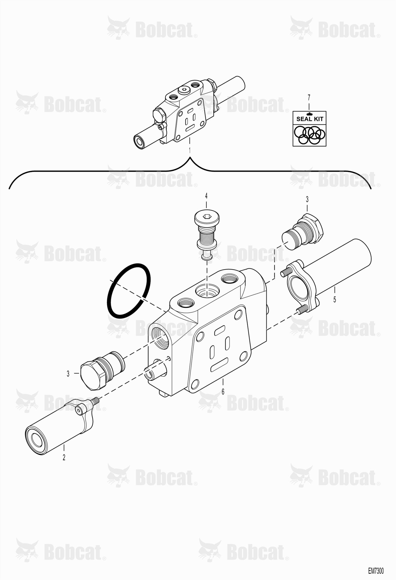 Valve Section (Bucket)  AB4711001 - AB4711176