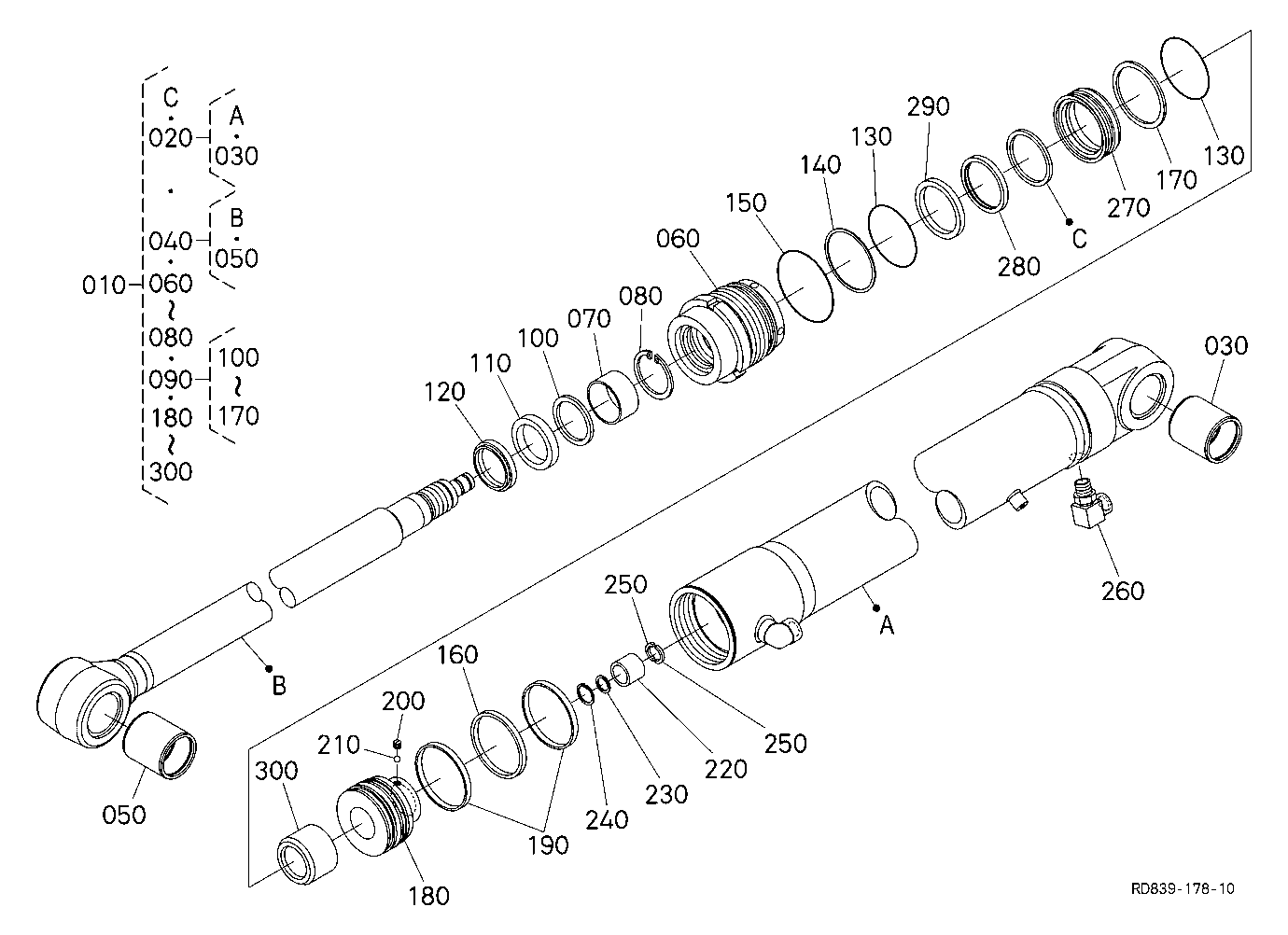 Arm Cylinder [Component Parts]