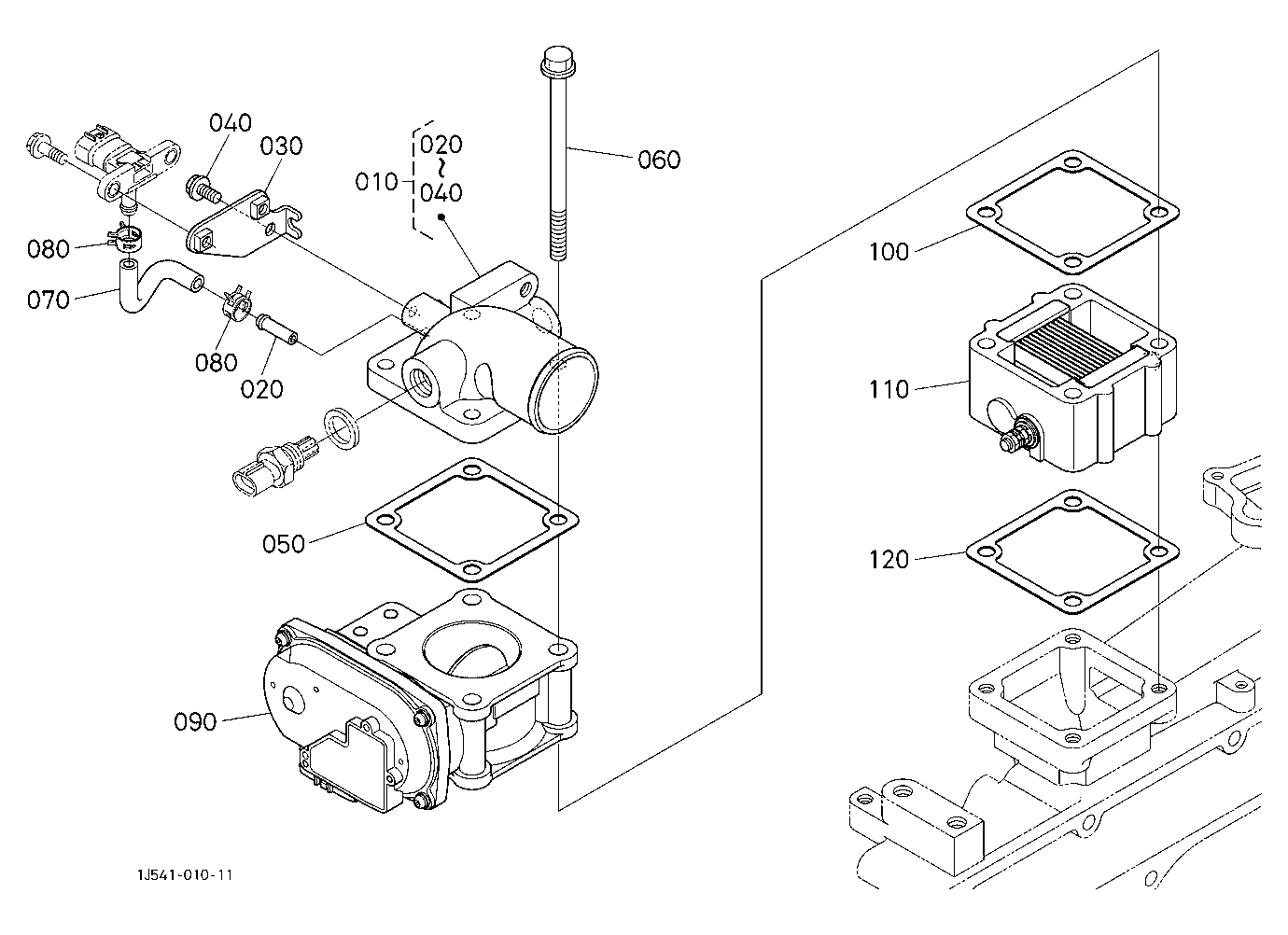 Air Cleaner Flange And Throttle Valve