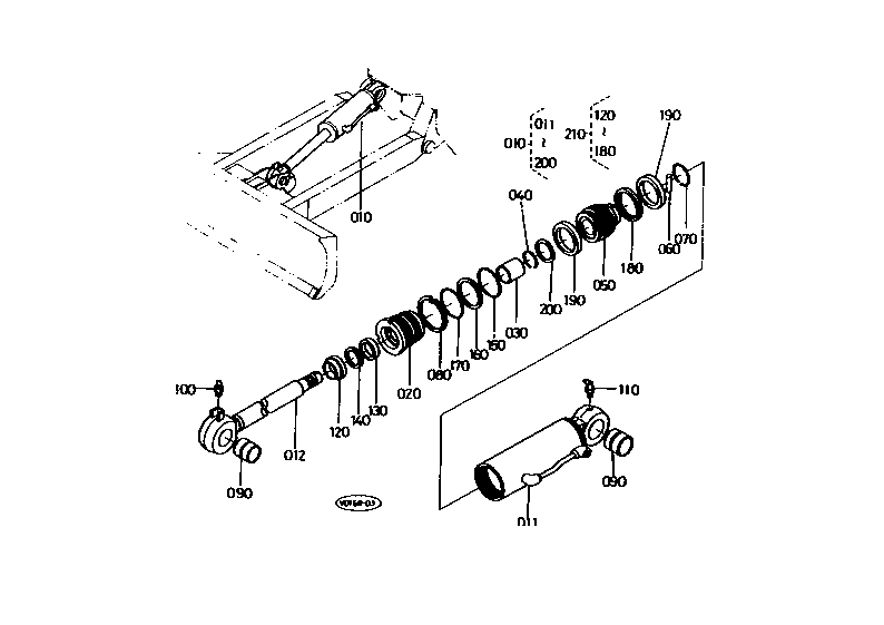 Dozer Cylinder and Component Parts