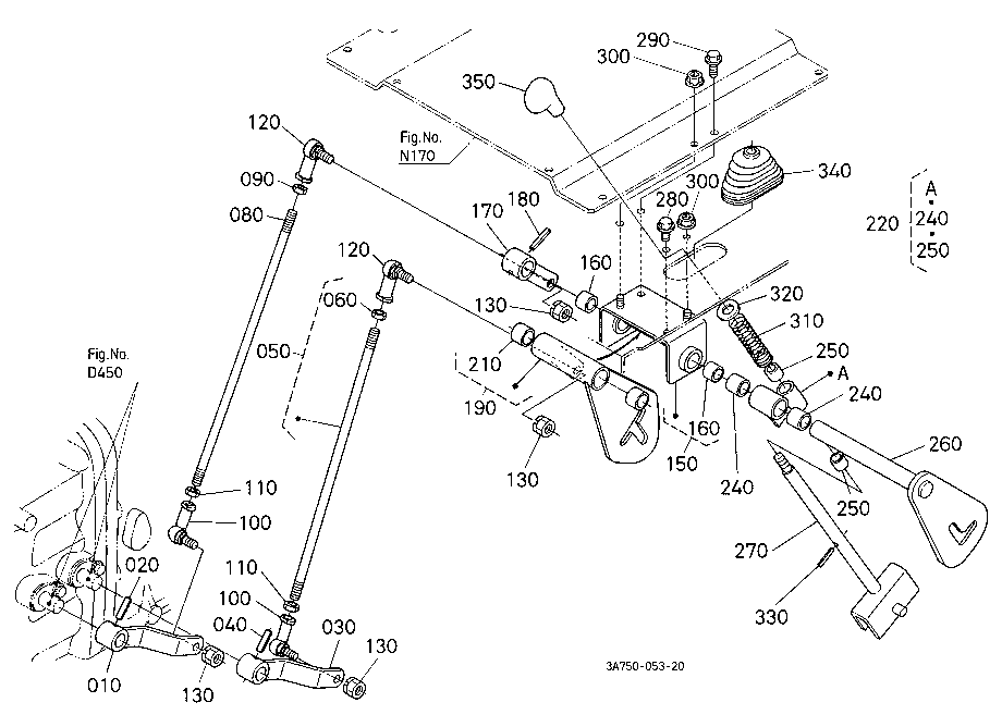 Range Gear Shift Lever/Creep Gear Shift Lever [Cab