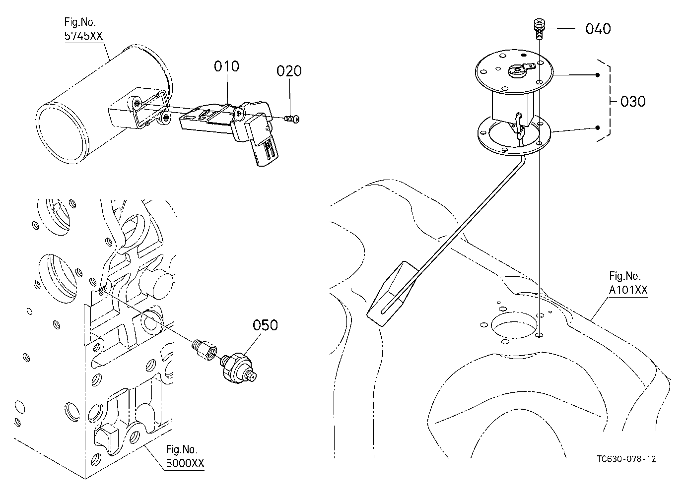 Switch/Sensor (Fuel/Inlet Pipe)