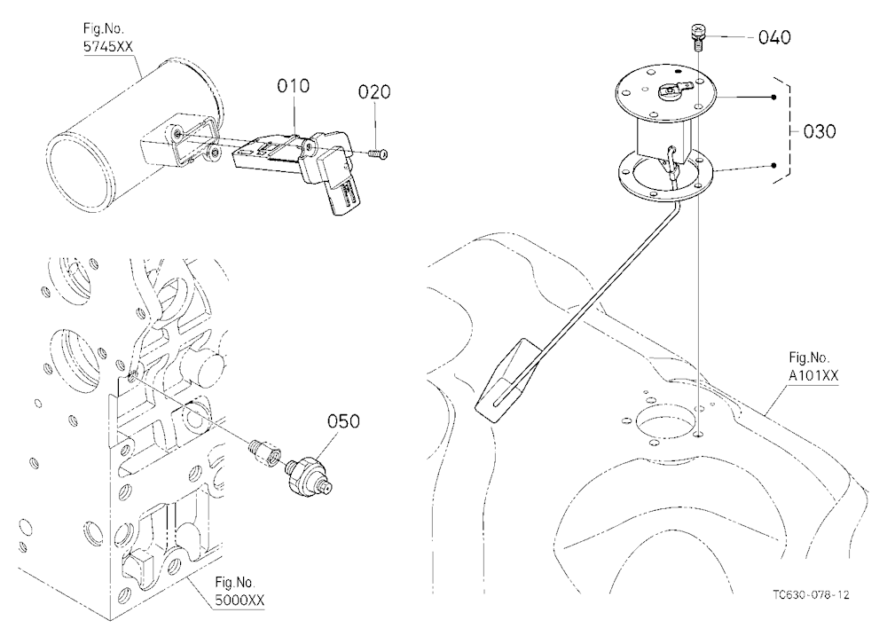 Switch/Sensor (Fuel/Inlet Pipe)