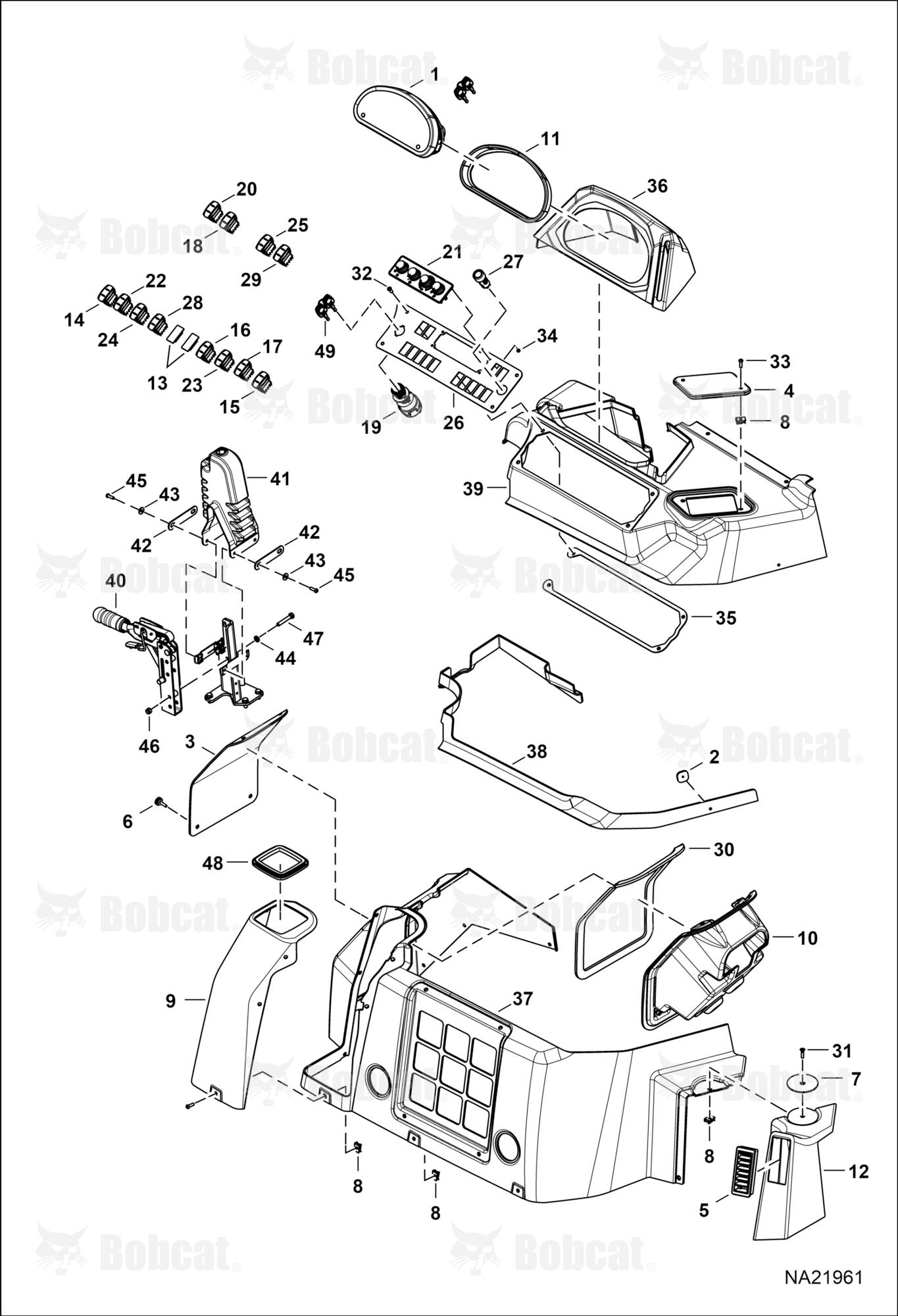 Operator Controls (RH Console) (W/HVAC) (SPS)