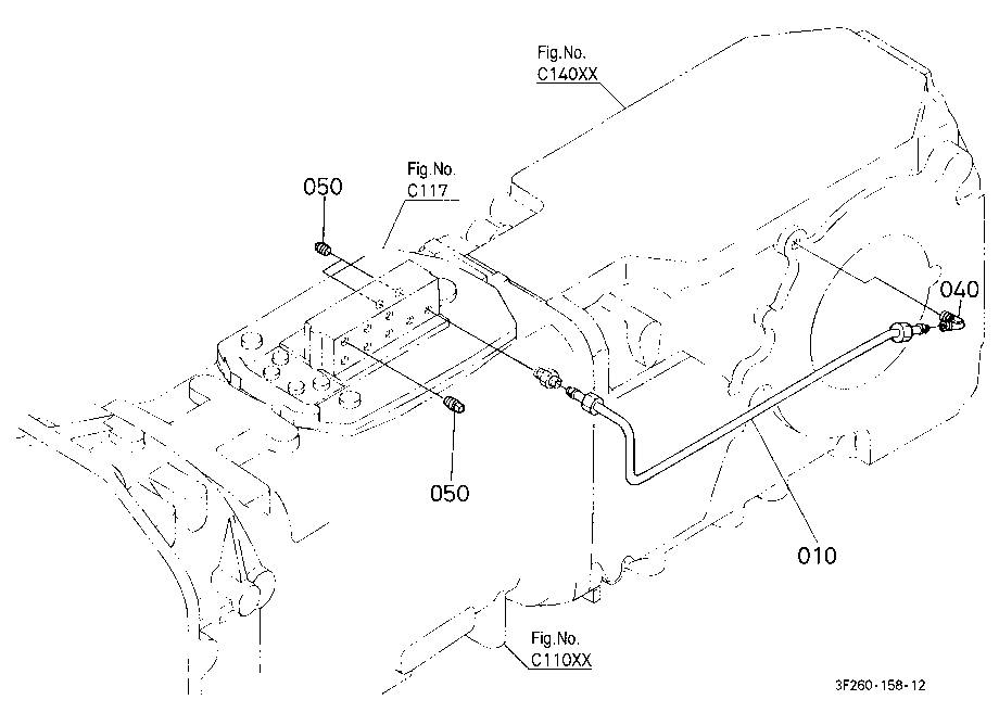 Hydraulic Oil Pipe(Rear Differential)