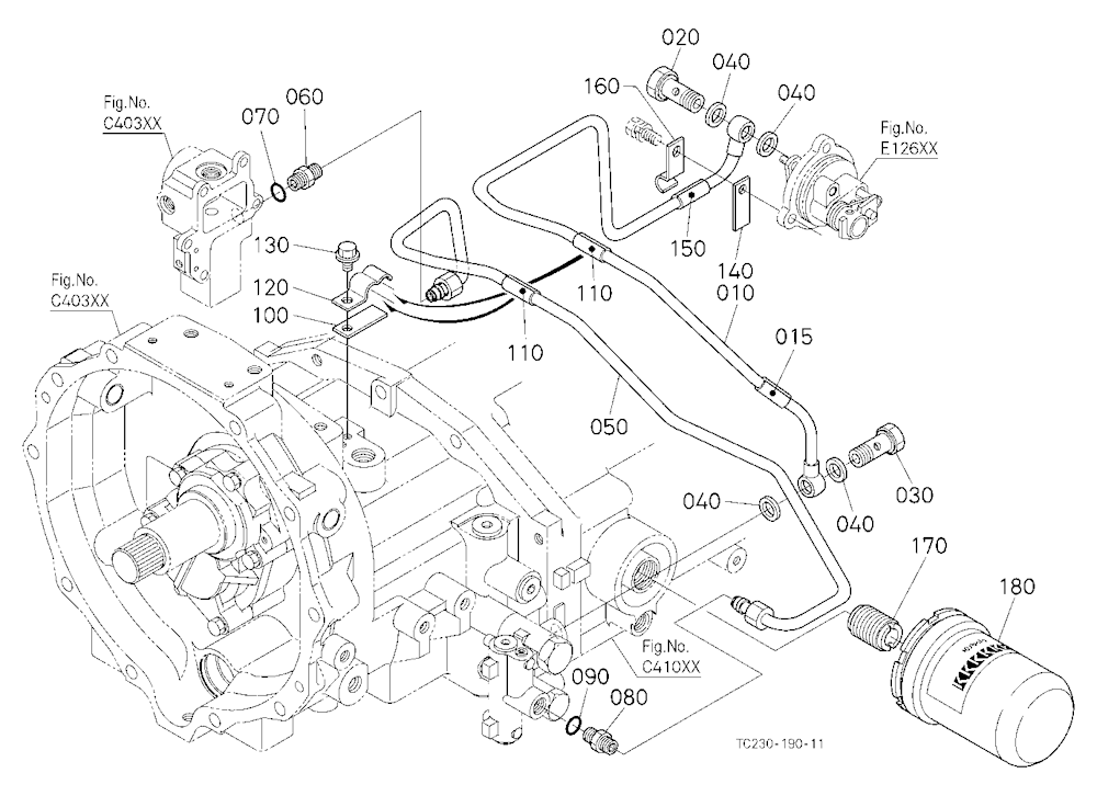 Pto Hydraulic Oil Line