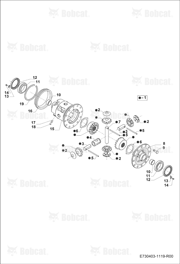 Rear Axle Differential 4WD