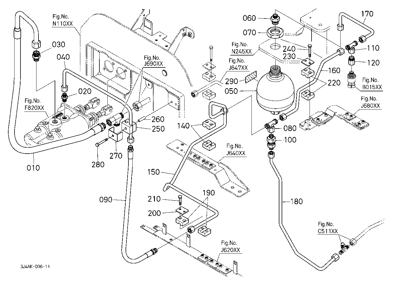 Brake Pipe (Upper/Front) [With Front Suspension]