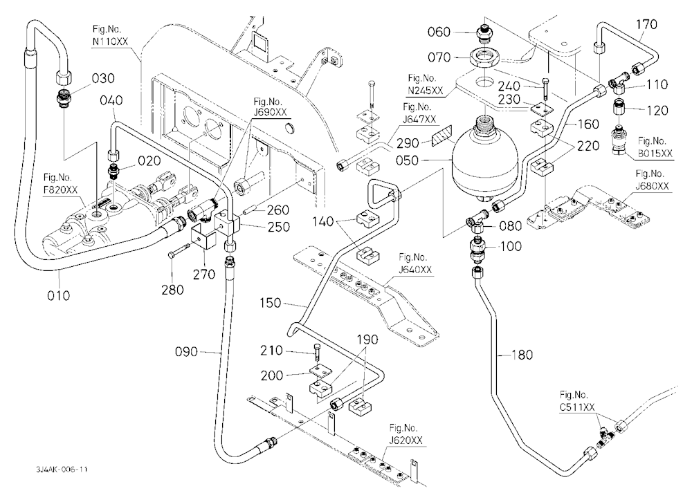 Brake Pipe (Upper/Front) [With Front Suspension]