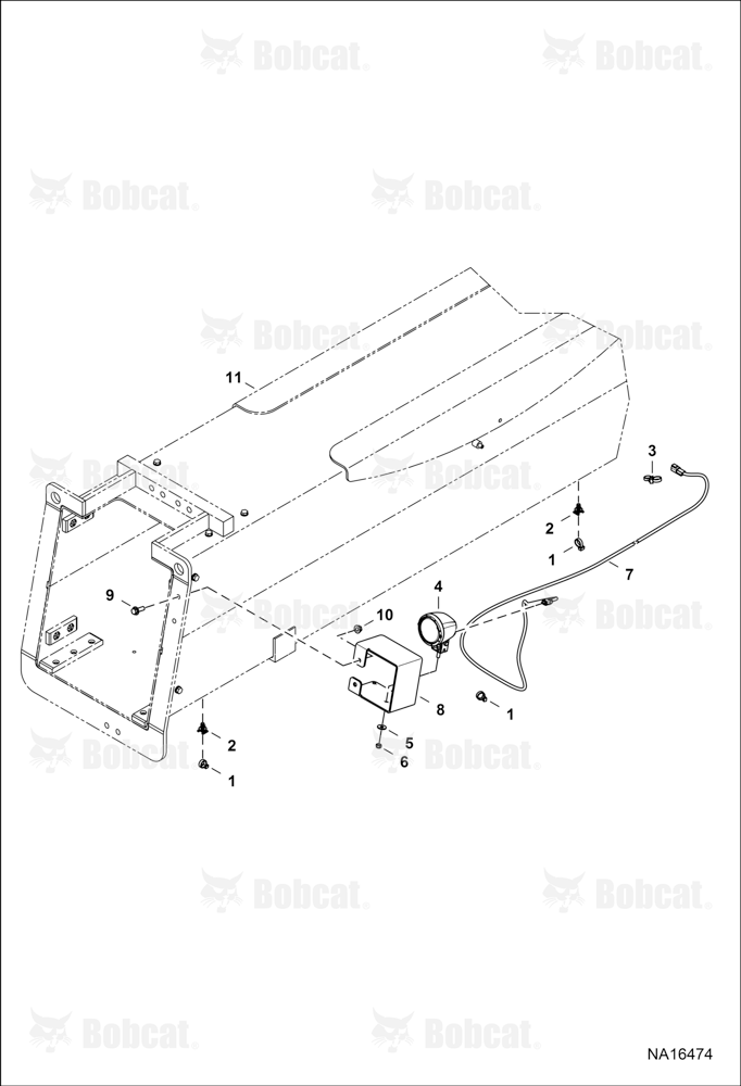 Boom Work Light (W/Deutsch DT04-2P Connector)
