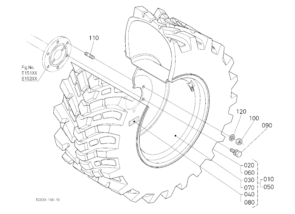 Rear Wheel (43*16-20)