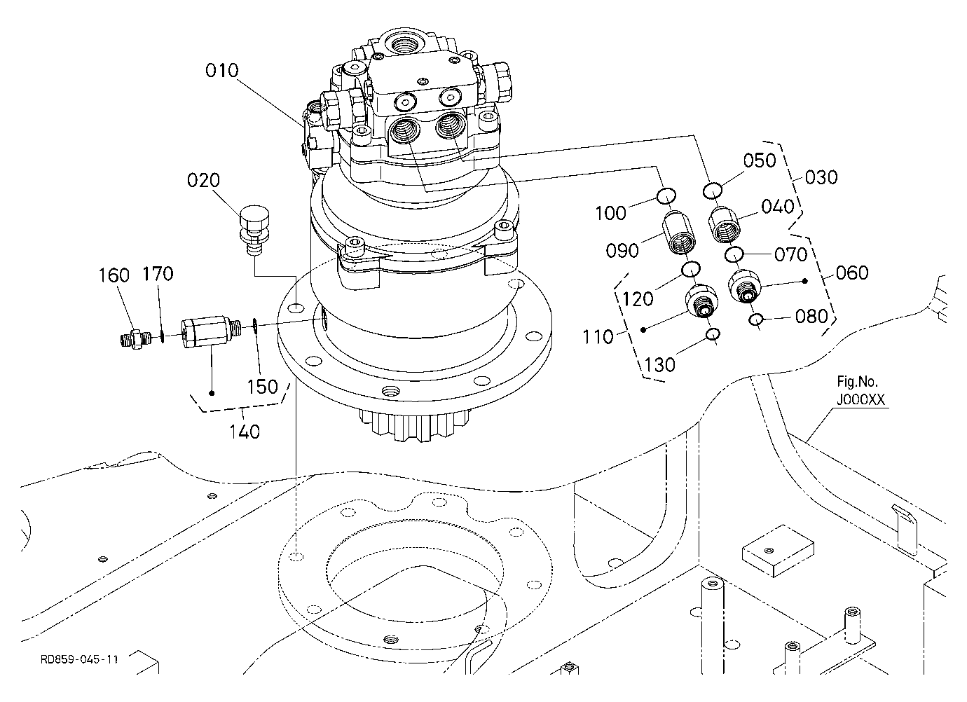 Swivel Motor (Under)
