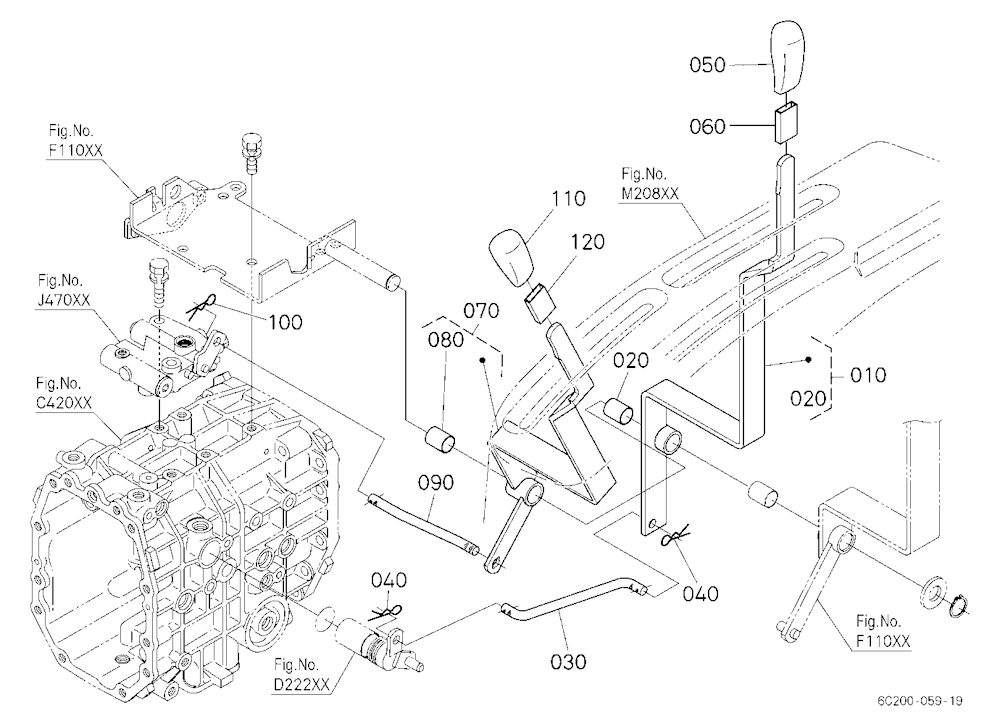Pto Gear Shift Lever